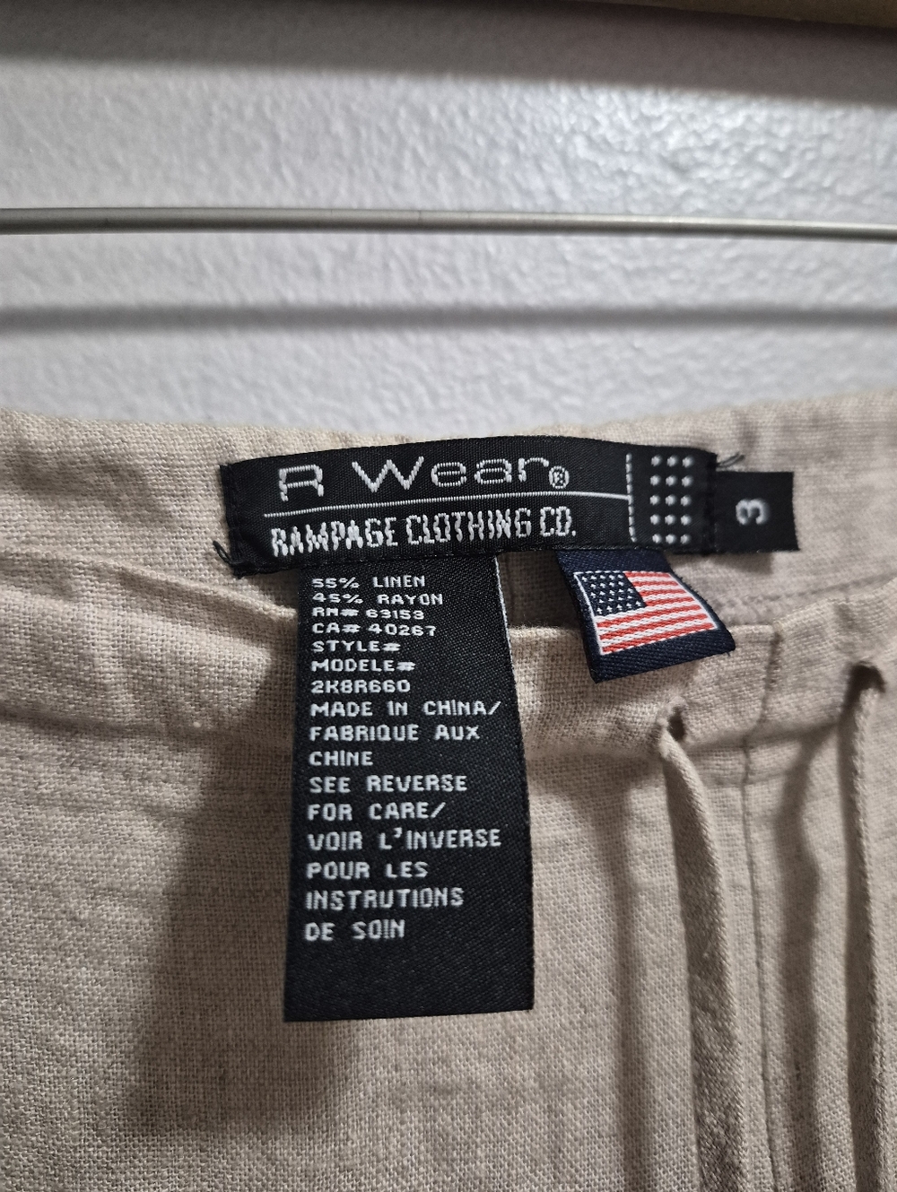 Y2K Rampage Linen-Blend Pants - Picture 3 of 8